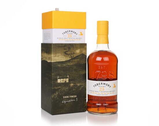A bottle of Tobermory 25 Year Old Oloroso Sherry Cask Finish (Croft)