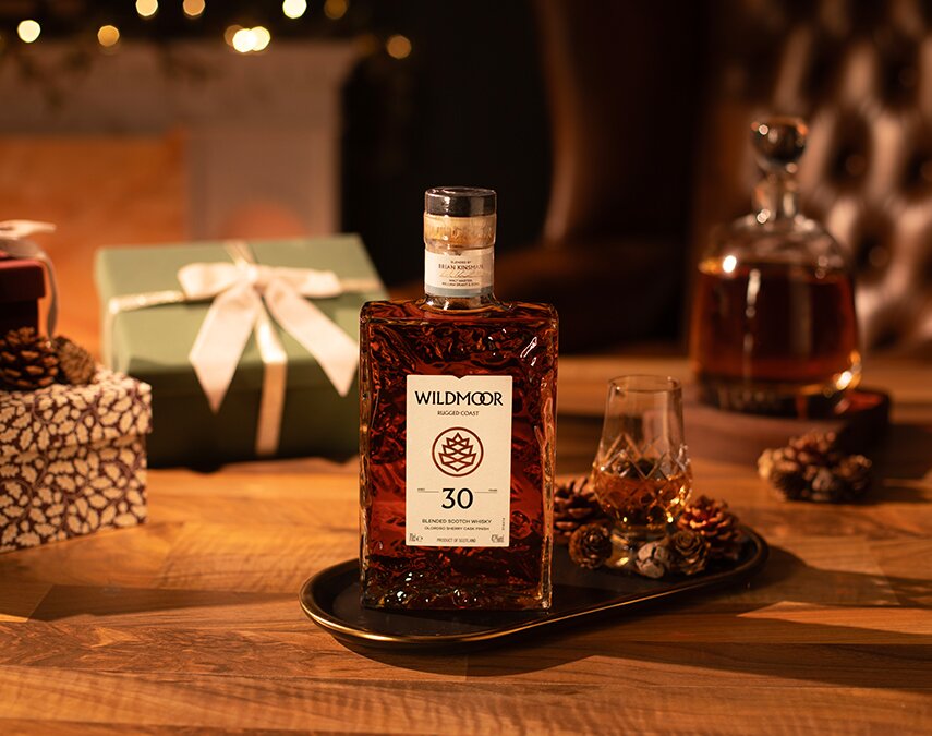 A bottle of Wildmoor 30 Year Old Rugged Coast.