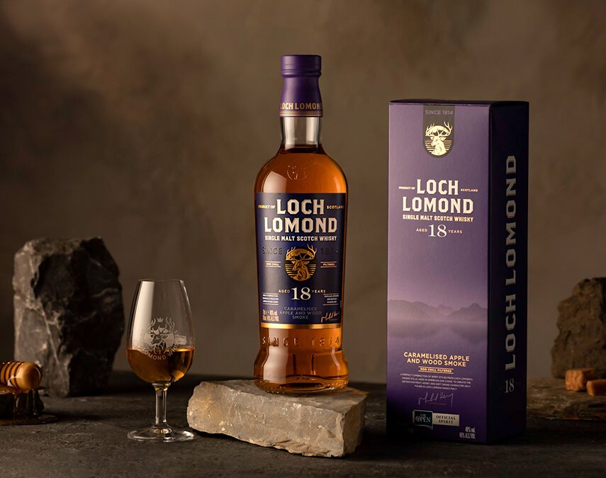 A bottle of Loch Lomond 18 Year Old.