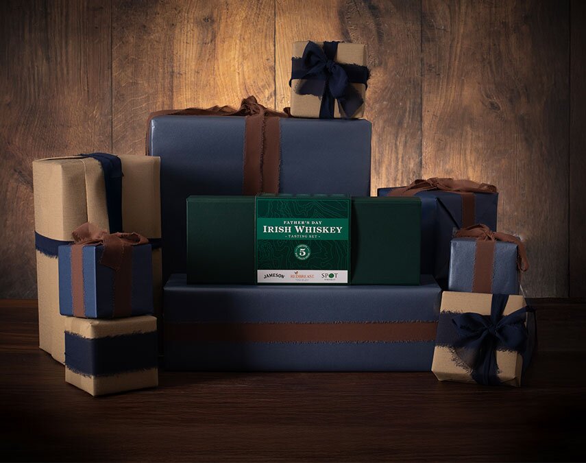 A Father's Day Irish 5 Dram Premium Tasting Set.