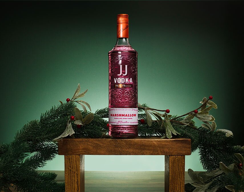 A bottle of JJ Whitley Marshmallow