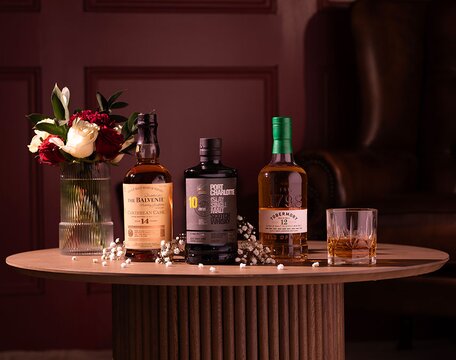 Three bottles of Scotch whisky for Valentines day