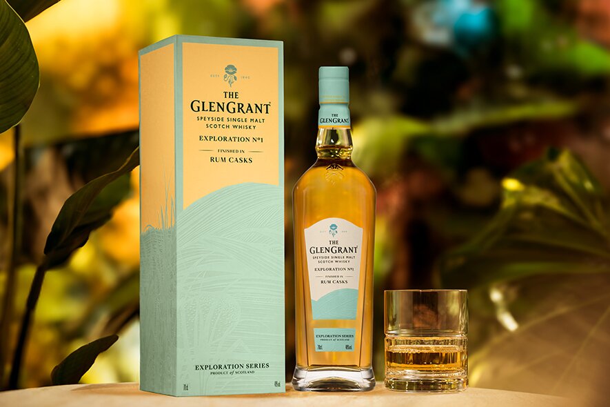 A bottle of Glen Grant Exploration Series No. 1.