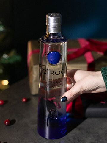 A bottle of Cîroc Vodka