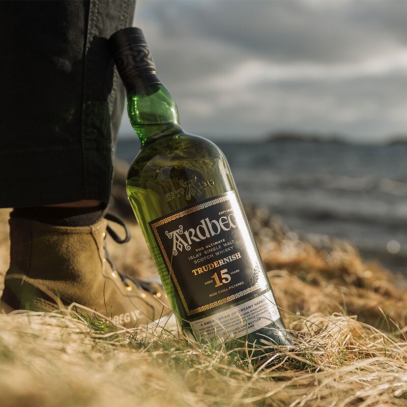 A bottle of Ardbeg Trudernish 15 Year Old.