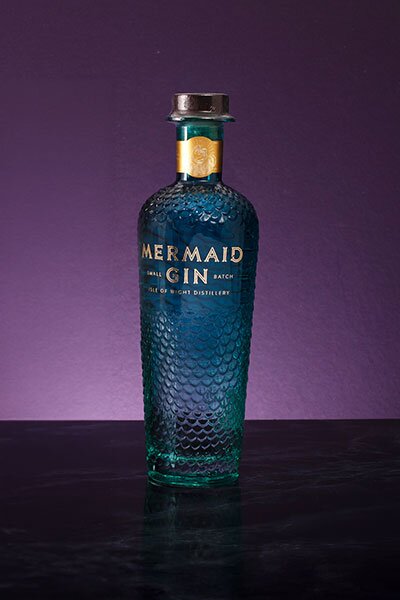 A bottle of Mermaid Gin