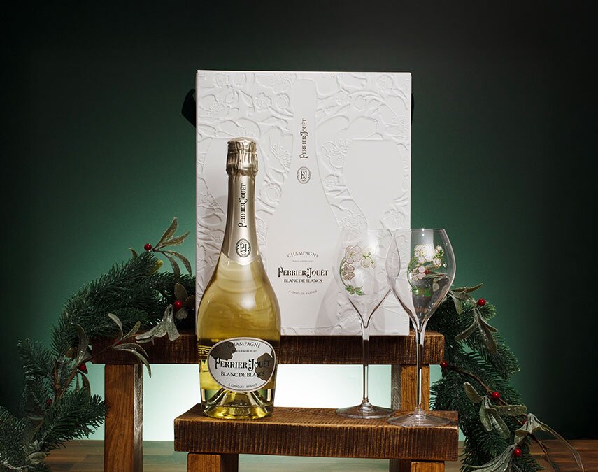 Perrier-Jouët Blanc de Blancs Gift Pack