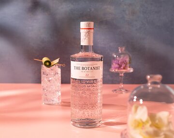 A box of The Botanist Islay Dry Gin.