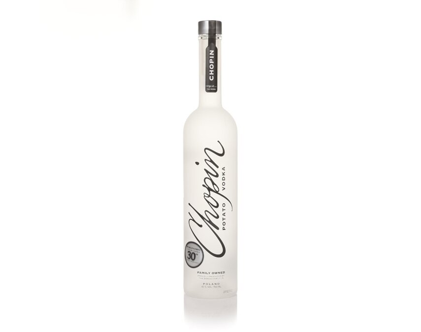 A bottle of Chopin Potato Vodka
