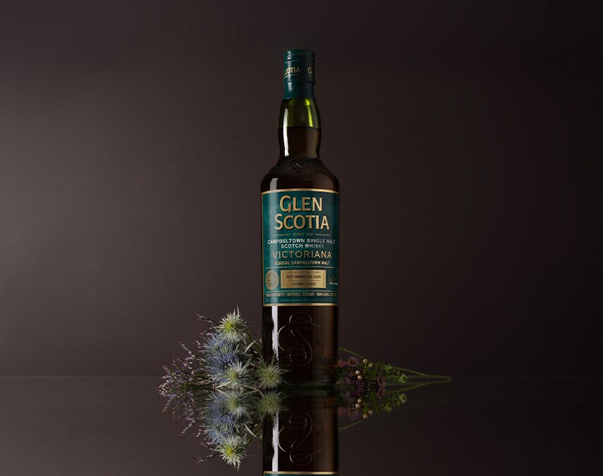 A bottle of Glen Scotia Victoriana Cask Strength.