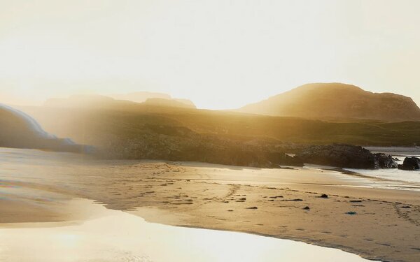 sunlight on the beach