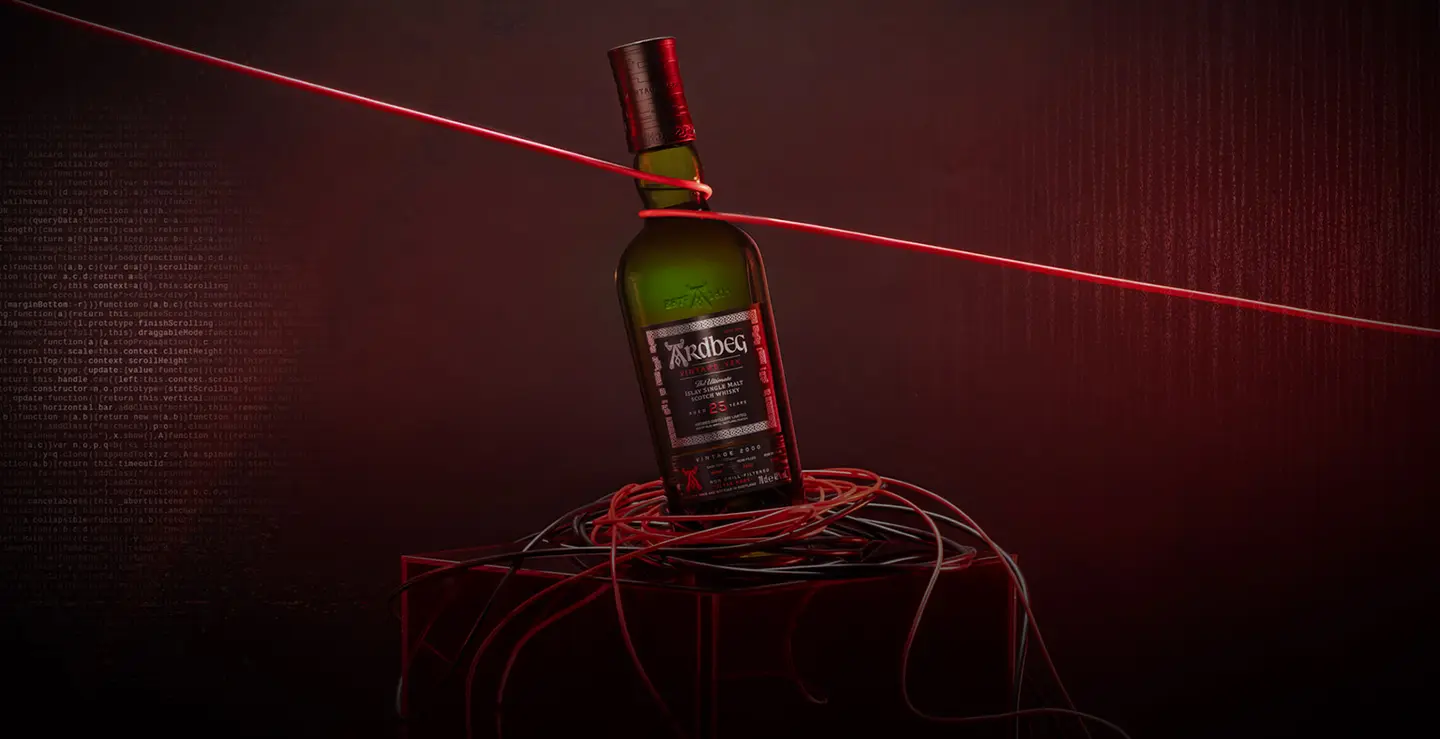 A bottle of Ardbeg Y2k