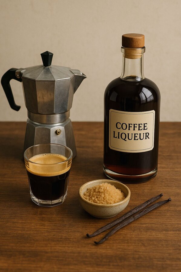 Neutral Grain Spirit Italian inspired coffee liqueur
