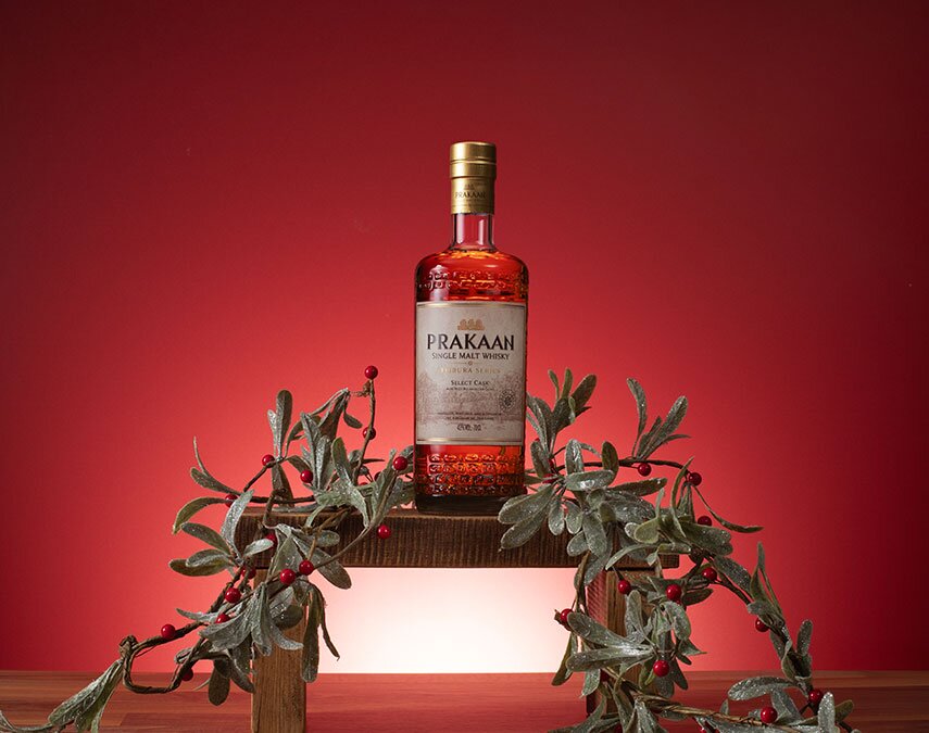 A bottle of Prakaan Select Cask