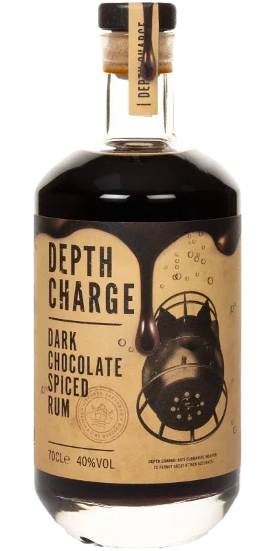 Depth Charge Black Cherry Rum bottle