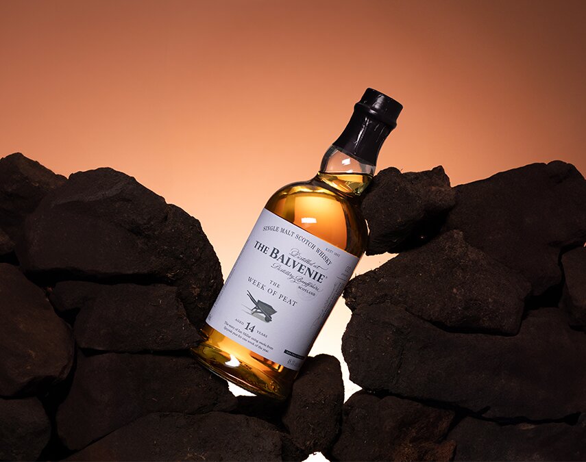 A bottle of PBalvenie 14 Year Old - The Week of Peat