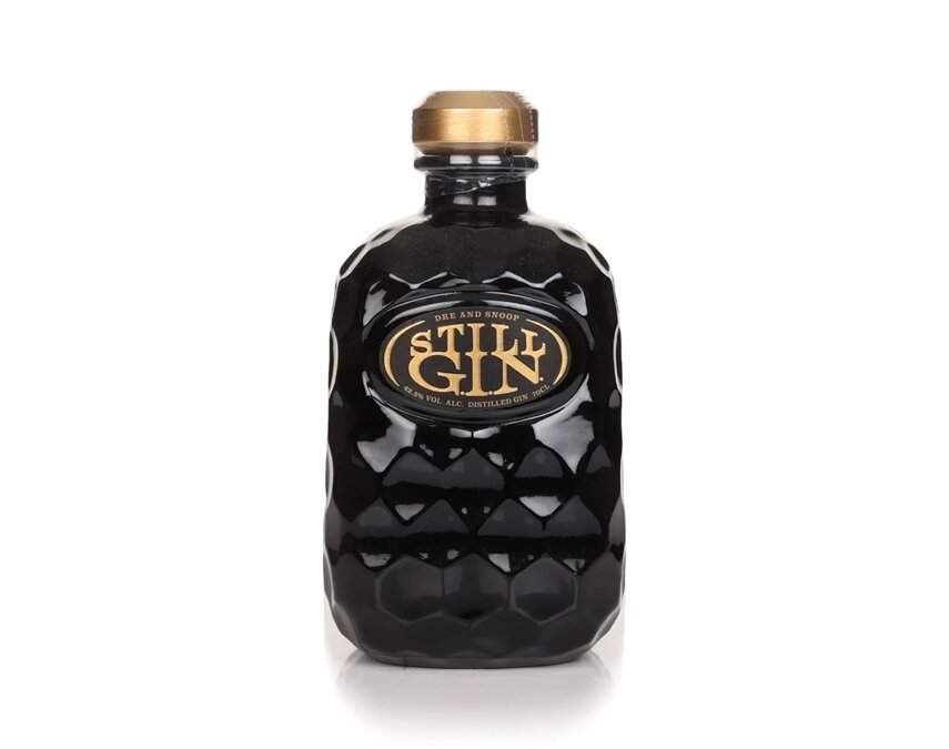 A bottle of Still G.I.N by Dre & Snoop