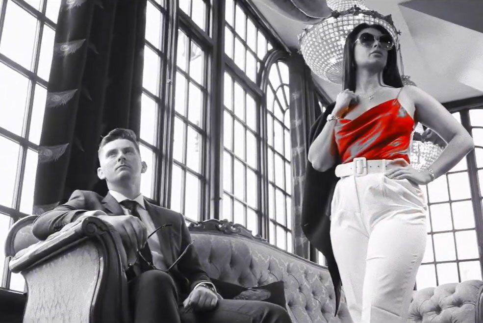 Jack & Laura serving opulence for a Master of Malt April Fool video