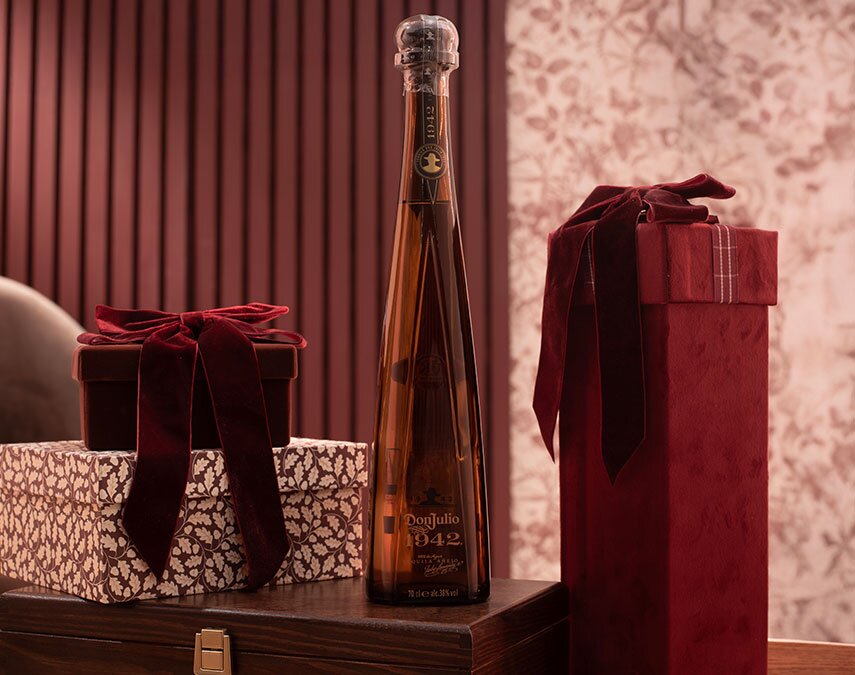 A bottle of Don Julio 1942 Tequila