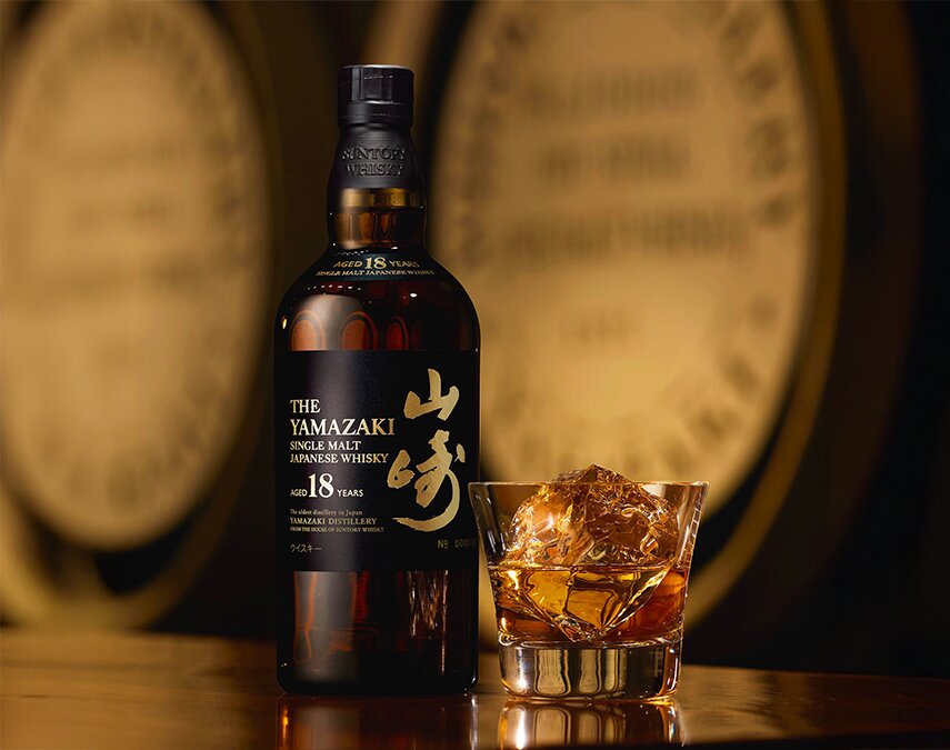 A bottle of Yamazaki 18 Year Old