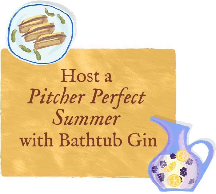 Bathtub Gin Pitcher illustration