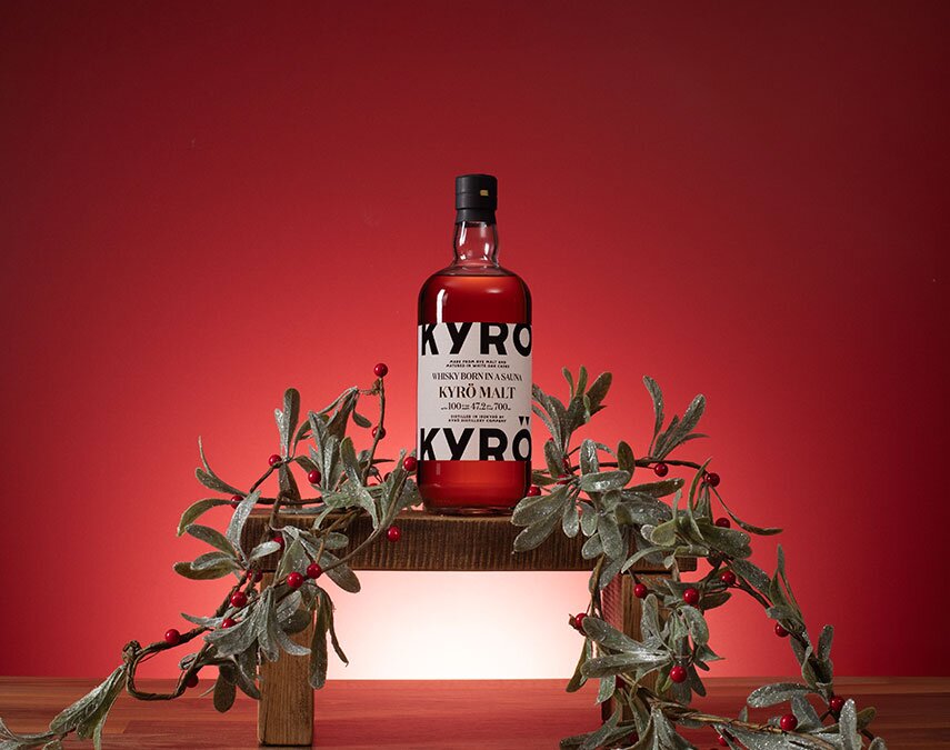 A bottle of Kyrö Malt Rye Whisky