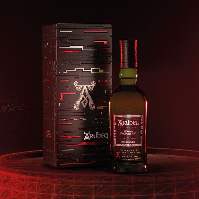 A bottle of Ardbeg Y2K 2026.