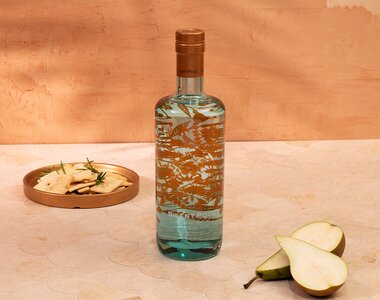 A bottle of Silent Pool Gin.