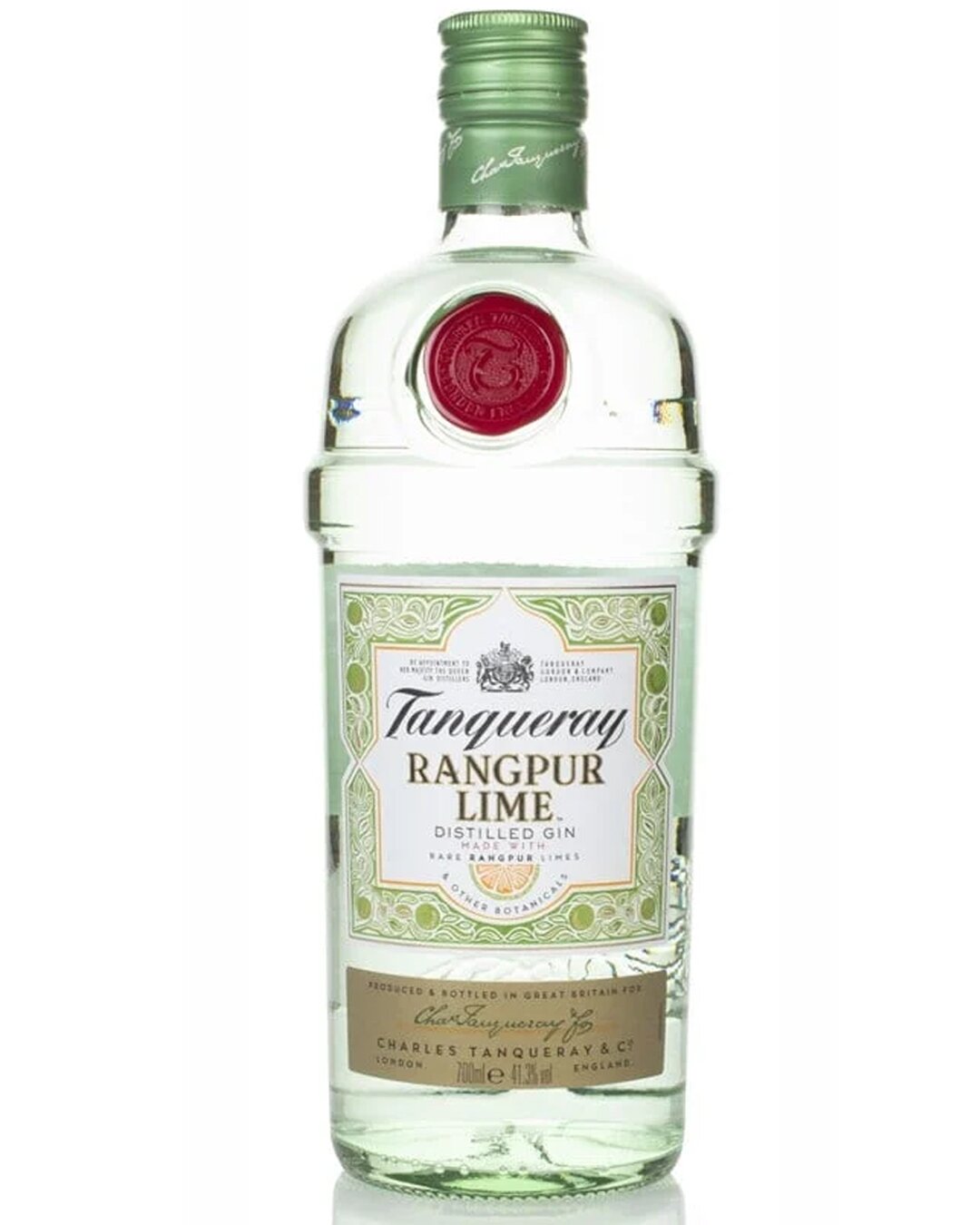 A bottle of Tanqueray Rangpur Lime