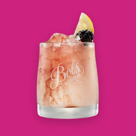 A Bols Watermelon Cosmopolitan with recipe.