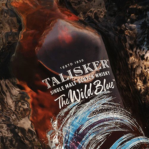 A bottle of Talisker The Wild Blue