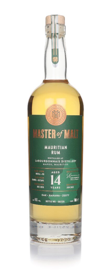 A bottle of MoM Labourdonnais 14YO rum