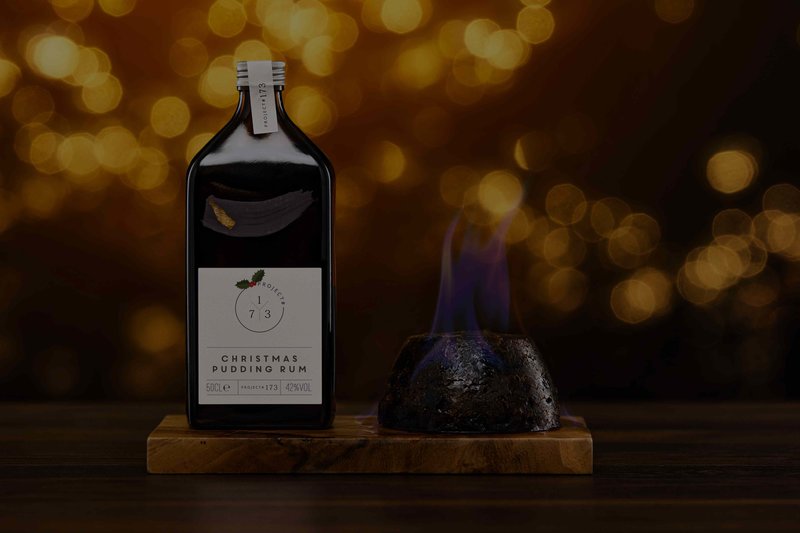 Christmas pudding rum