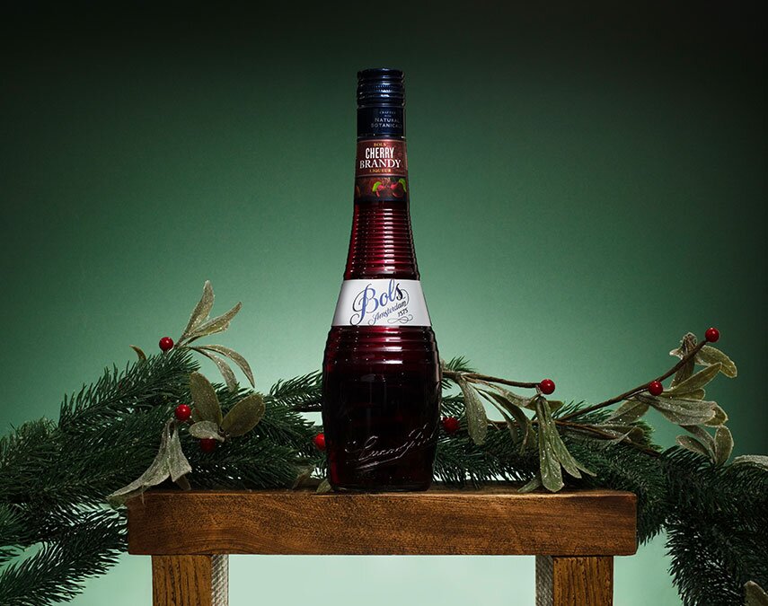 A bottle of Bols Cherry Brandy