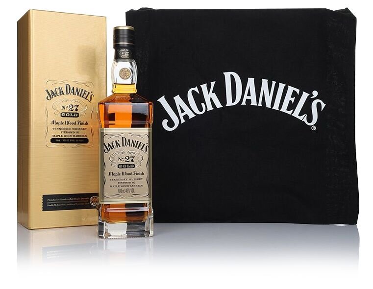 A bottle of Jack Daniel's No. 27 Gold