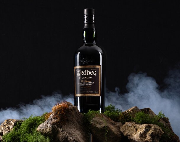 A bottle of Ardbeg Uigeadail.