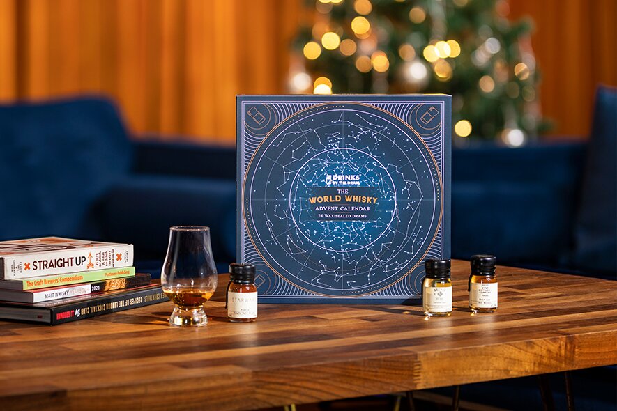 A world whiskey advent calendar and drams.