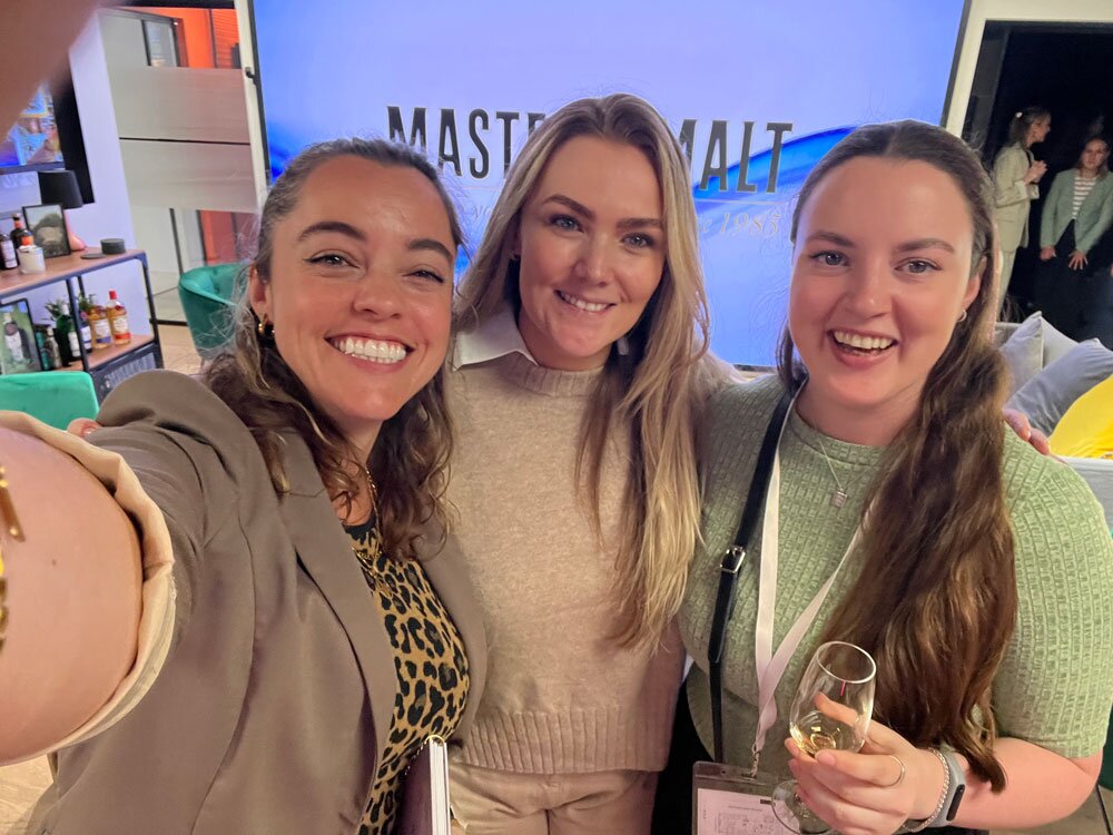 Gio, Jodie & Danni from Master of Malt's marketing team