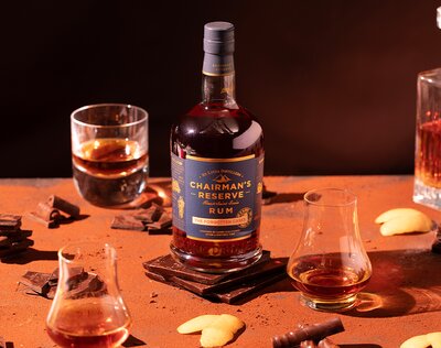 A bottle of Chairman's Reserve Forgotten Casks.