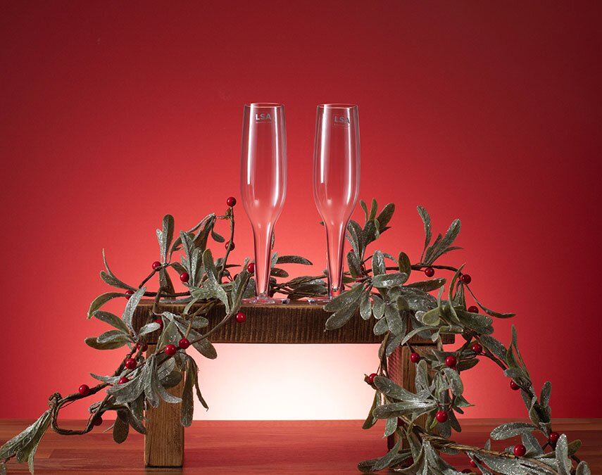 LSA Epoque Champagne Flutes 