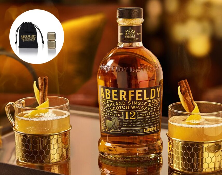 A bottle of Aberfeldy 12 Year Old.