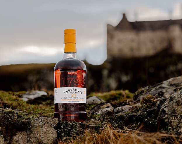A bottle of Tobermory 27 Year Old Oloroso Cask Finish (The Waymarker)