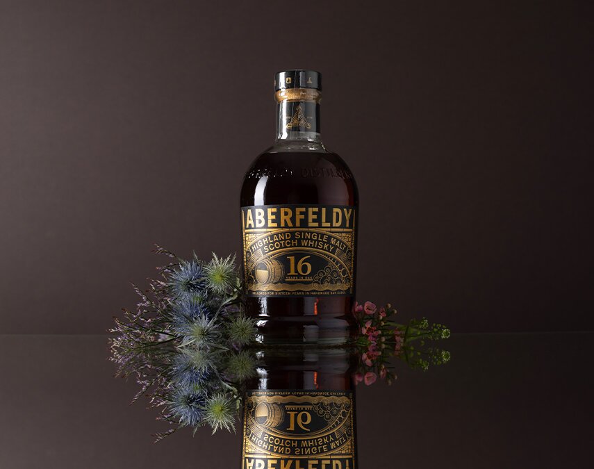 A bottle of Aberfeldy 16 Year Old.