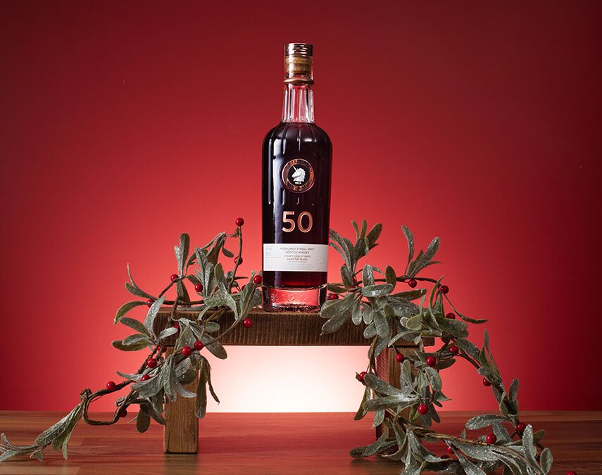 A bottle of Fettercairn 50 Year Old