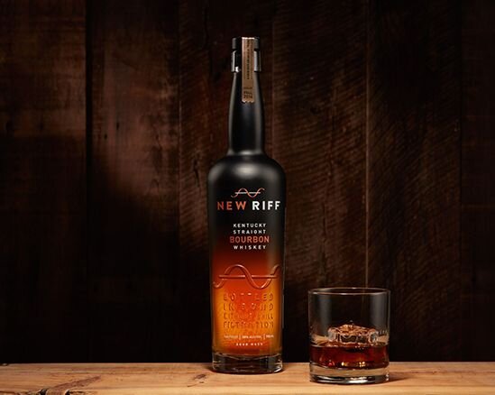 A bottle of New Riff Straight Bourbon