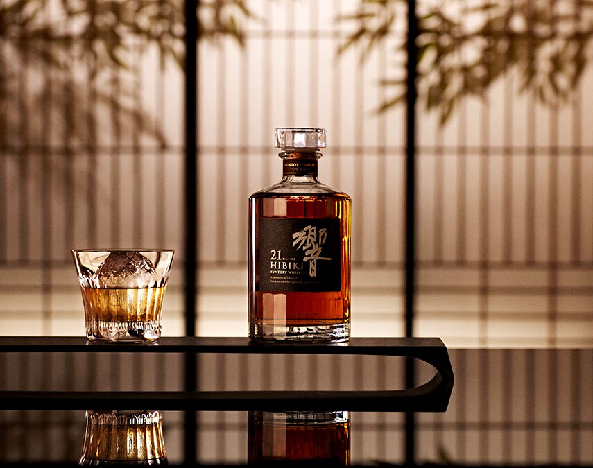A bottle of Hibiki 21 Year Old