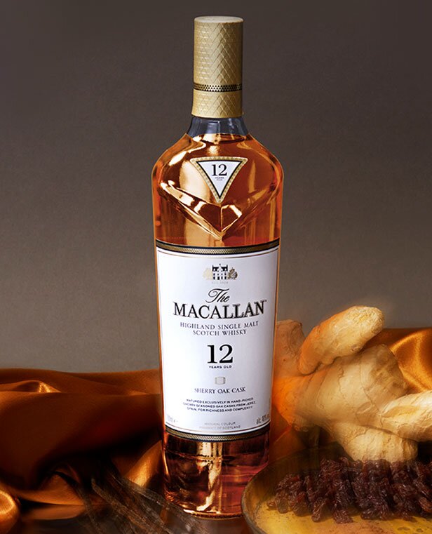 A bottle of The Macallan 12yo Sherry Oak