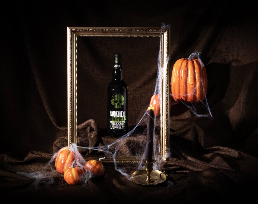 A bottle of Smokhead Unfiltered