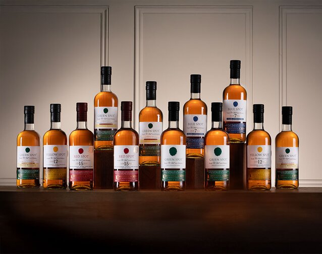 A range of Spot whiskey competition bottles