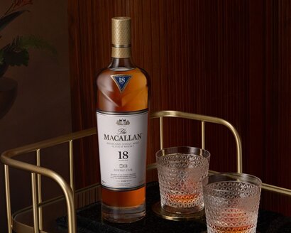A bottle of The Macallan 18yo Double Cask
